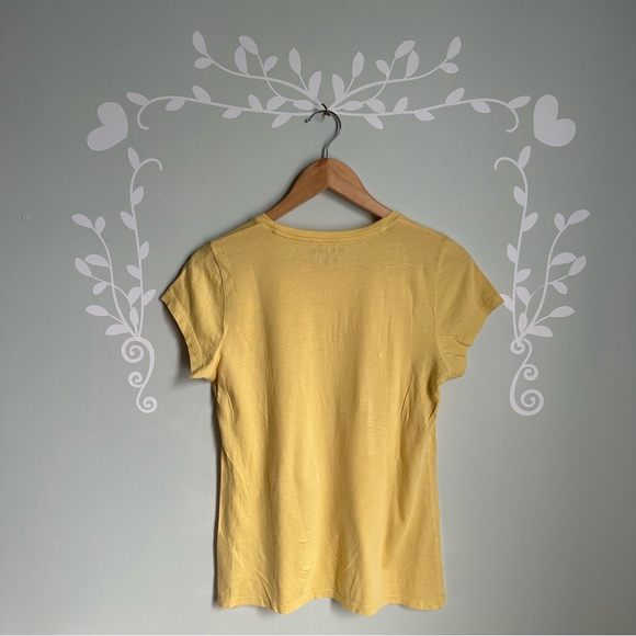 Yellow Calvin Klein Jeans Cotton Blend T-Shirt in size M - Picture 5 of 6